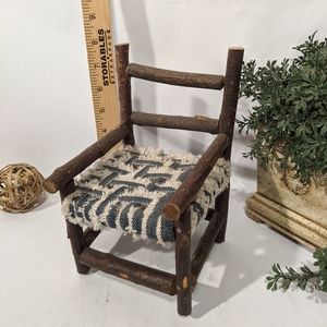 Vintage Wooden Chair Doll or Planter